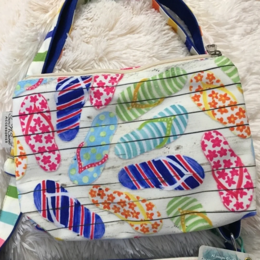 NWT Sun N Sand Clear Crossbody Tote w/ pouch